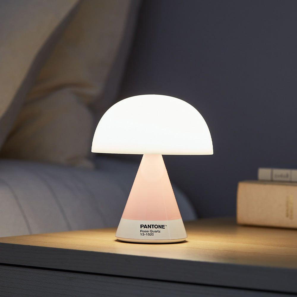 Table Lamps: Lexon Mina M Medium Portable Led Lamp PANTONE - Rose Pink
