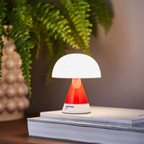 Table Lamps: Lexon Mina M Medium Portable Led Lamp PANTONE -2035 Red