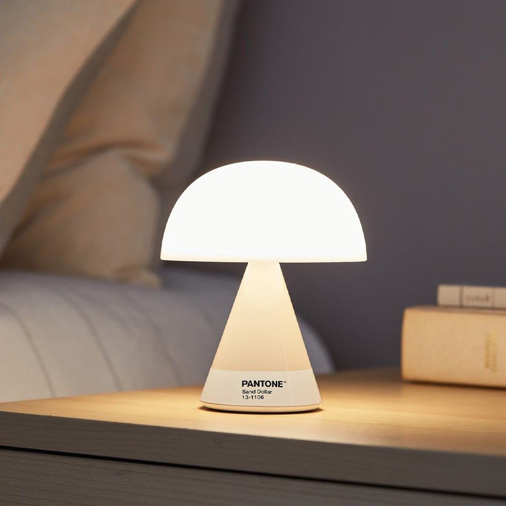 Table Lamps: Lexon Mina M Medium Portable Led Lamp PANTONE - Sand