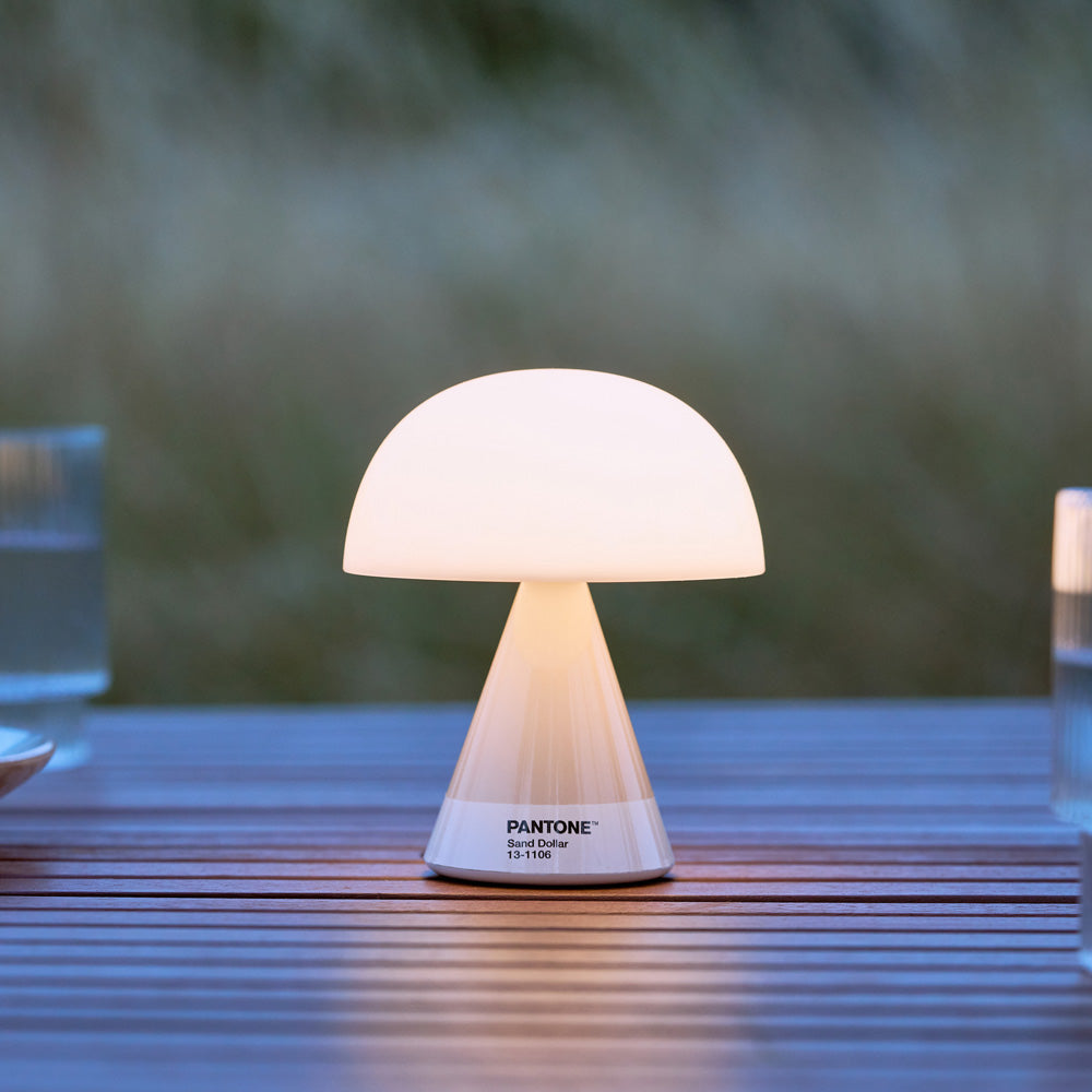 Table Lamps: Lexon Mina M Medium Portable Led Lamp PANTONE - Sand