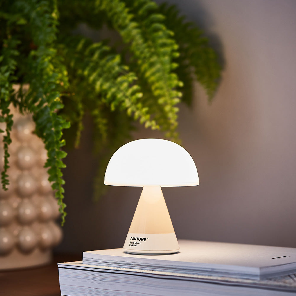 Table Lamps: Lexon Mina M Medium Portable Led Lamp PANTONE - Sand