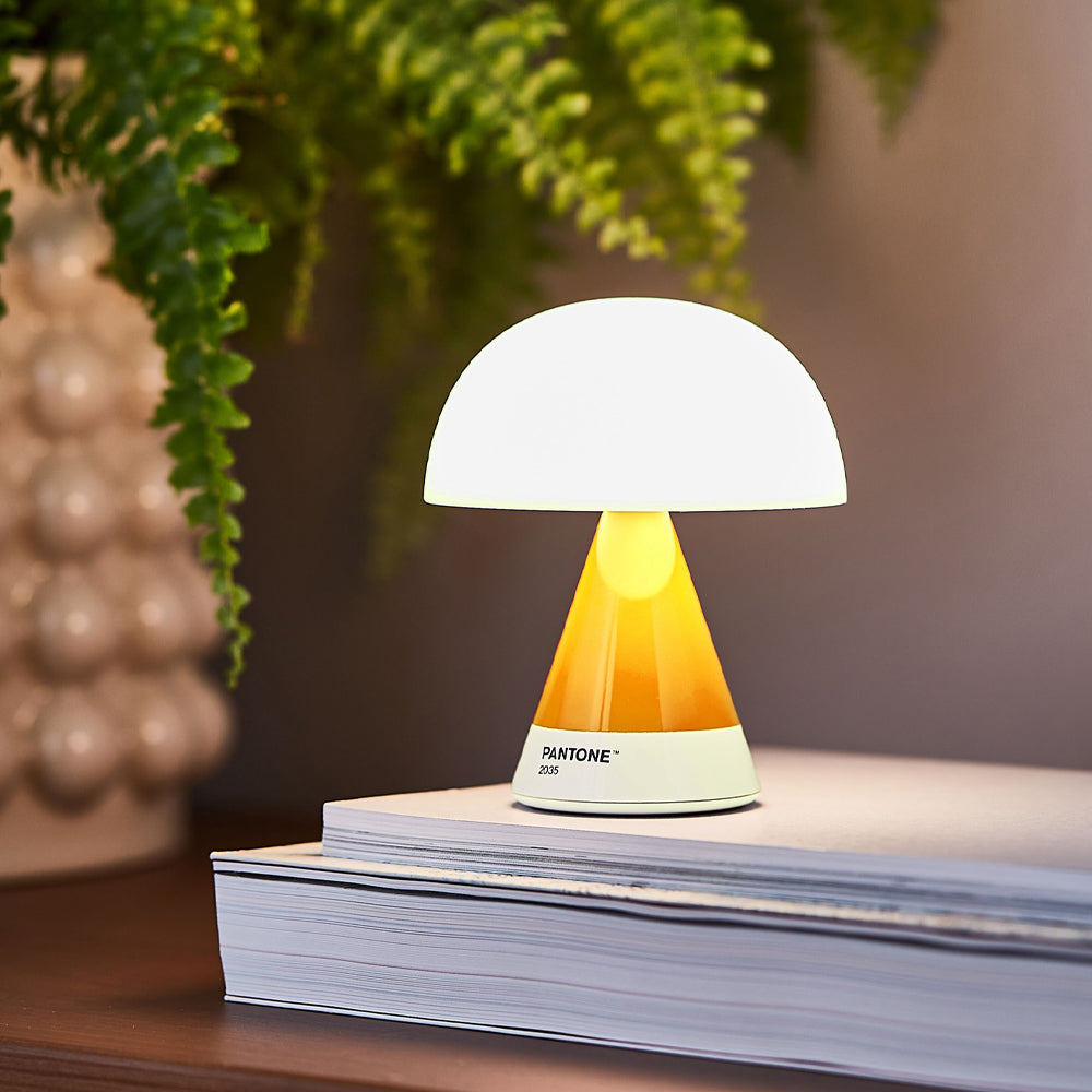Table Lamps: Lexon Mina M Medium Portable Led Lamp PANTONE -Yellow