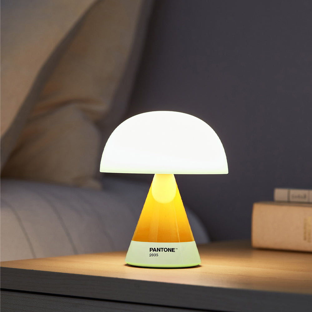 Table Lamps: Lexon Mina M Medium Portable Led Lamp PANTONE -Yellow