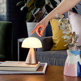 Table Lamps: Lexon Mina L Large Portable Led Lamp - Gold