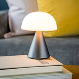 Table Lamps: Lexon Mina L Large Portable Led Lamp - Gunmetal