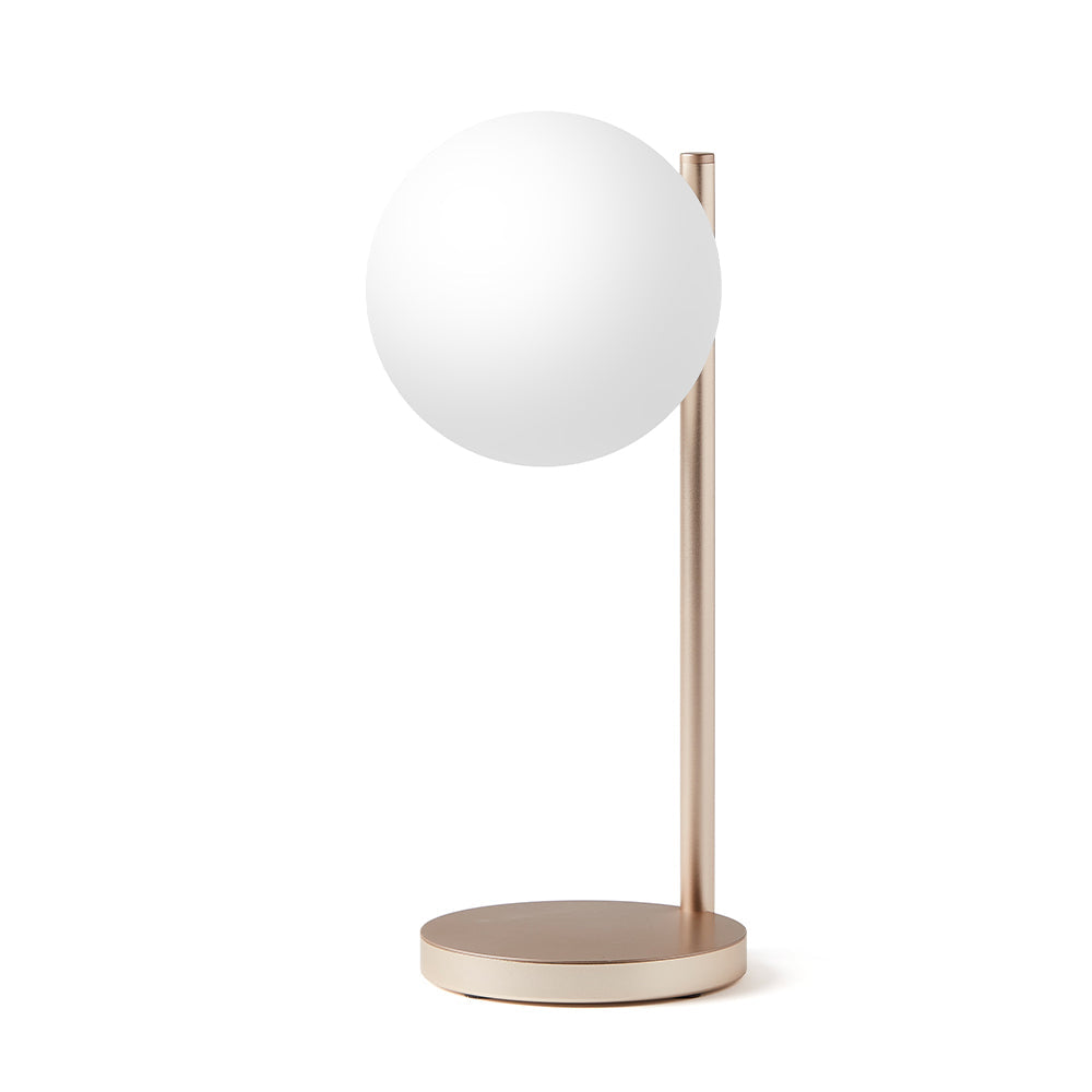 Table Lamps: Lexon Bubble Desk Lamp With Built-In Wireless Charger - Gold