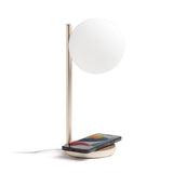 Table Lamps: Lexon Bubble Desk Lamp With Built-In Wireless Charger - Gold