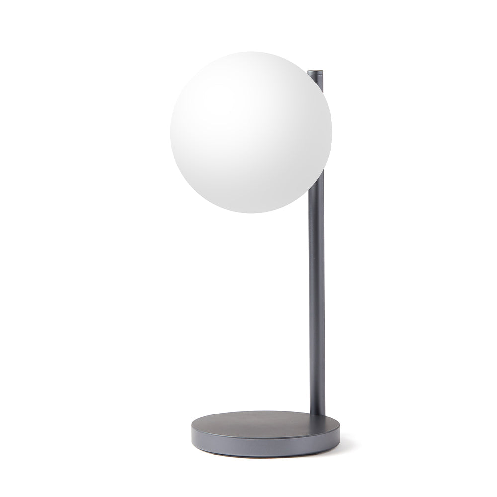 Table Lamps: Lexon Bubble Desk Lamp With Built-In Wireless Charger - Gunmetal