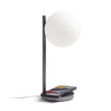 Table Lamps: Lexon Bubble Desk Lamp With Built-In Wireless Charger - Gunmetal