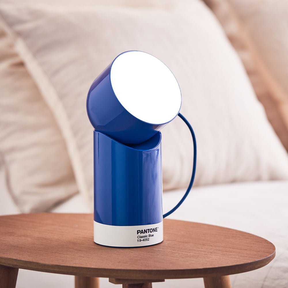 Table Lamps: Lexon Orbe Portable Led Lamp With Moving Head PANTONE - Classic Blue