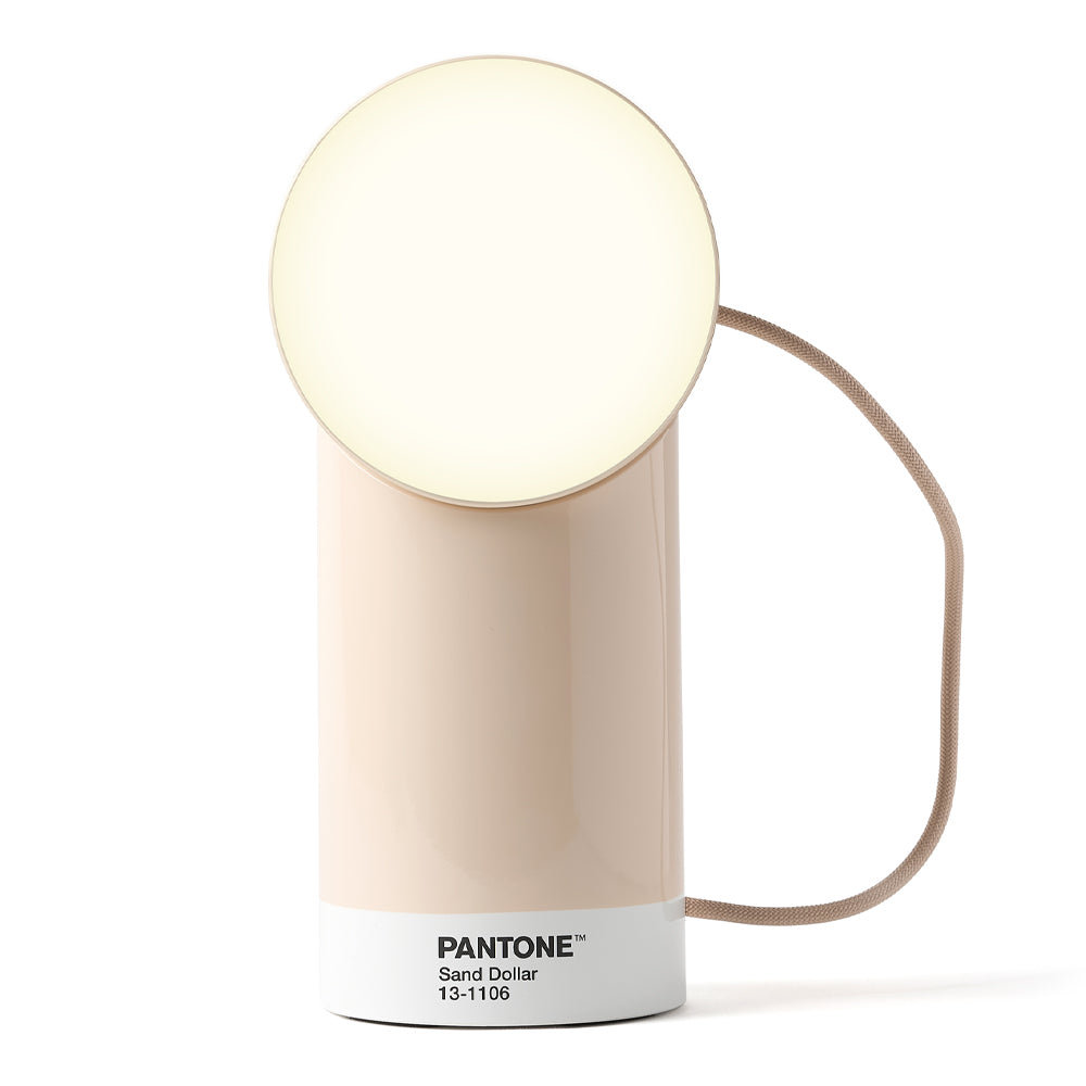 Table Lamps: Lexon Orbe Portable Led Lamp With Moving Head PANTONE - Sand