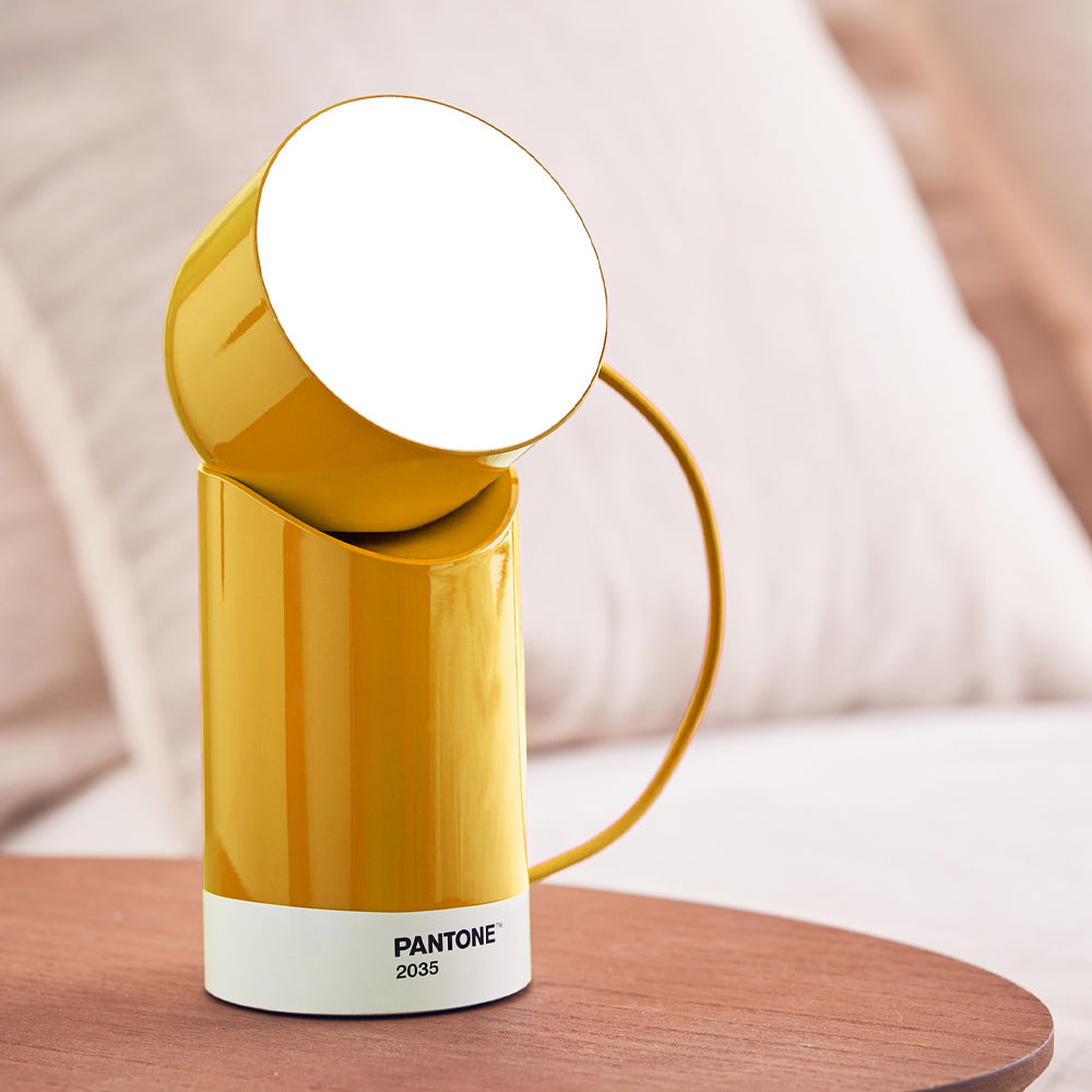 Table Lamps: Lexon Orbe Portable Led Lamp With Moving Head PANTONE - Yellow