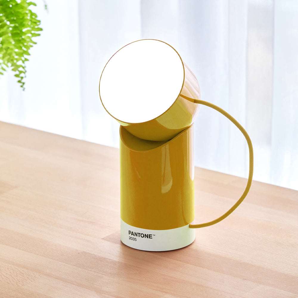 Table Lamps: Lexon Orbe Portable Led Lamp With Moving Head PANTONE - Yellow