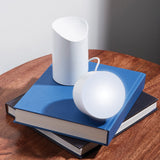 Table Lamps: Lexon Orbe Portable Led Lamp With Moving Head - White