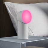 Table Lamps: Lexon Orbe Portable Led Lamp With Moving Head - White