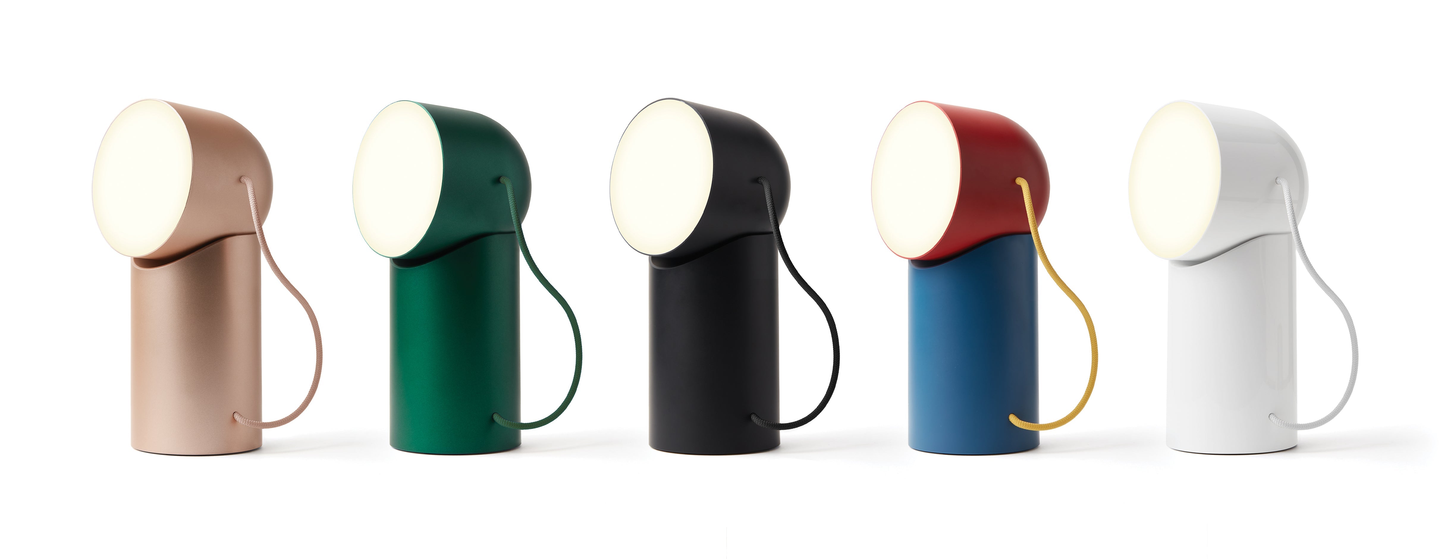 Table Lamps: Lexon Orbe Portable Led Lamp With Moving Head - White