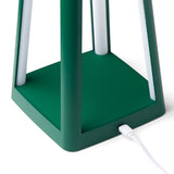 Table Lamps: Lexon Lantern Portable Lamp With Built-In Wireless Charger - Green