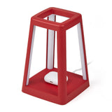 Table Lamps: Lexon Lantern Portable Lamp With Built-In Wireless Charger - Red