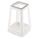 Table Lamps: Lexon Lantern Portable Lamp With Built-In Wireless Charger - White