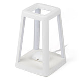 Table Lamps: Lexon Lantern Portable Lamp With Built-In Wireless Charger - White