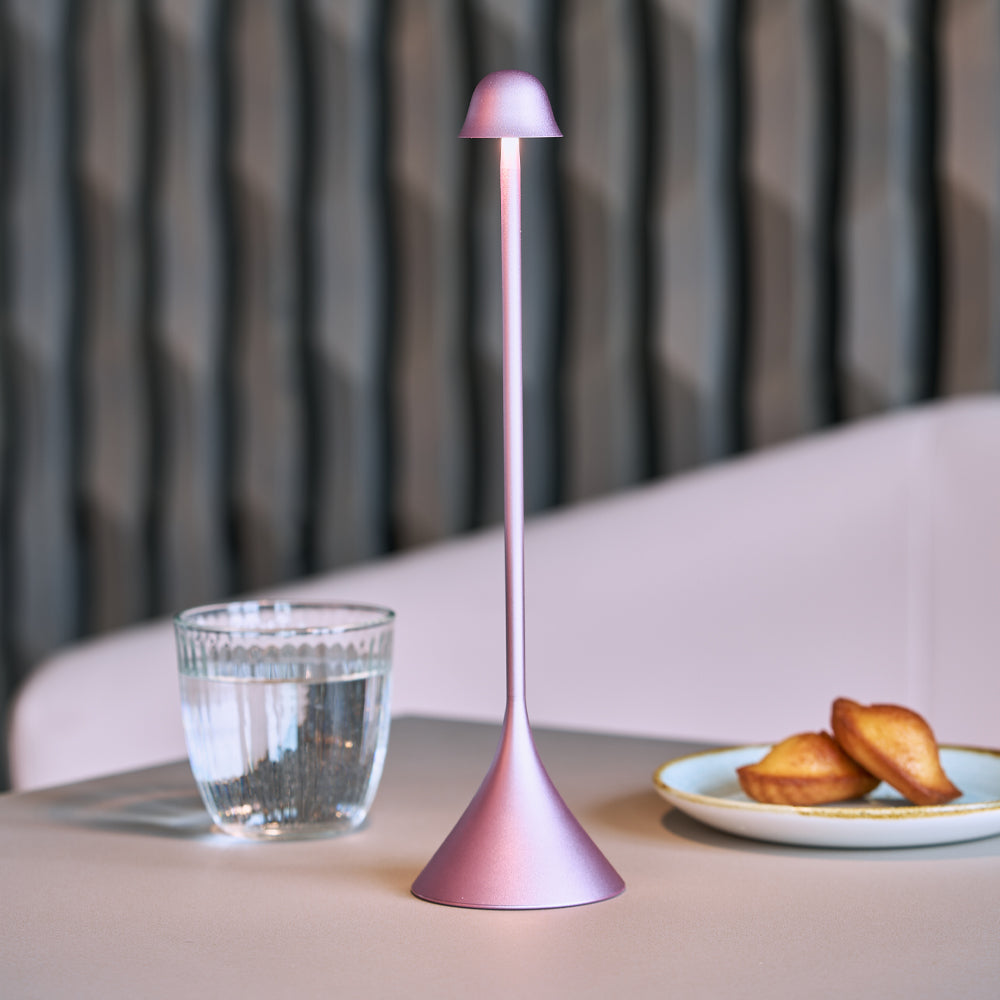 Table Lamps: Lexon Steli Bell Infinitely Pairable Table Lamp - Pink