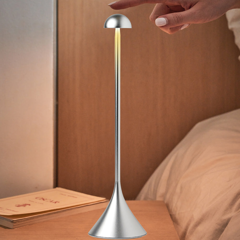 Table Lamps: Lexon Steli Dome Infinitely Pairable Table Lamp - Alu Polish
