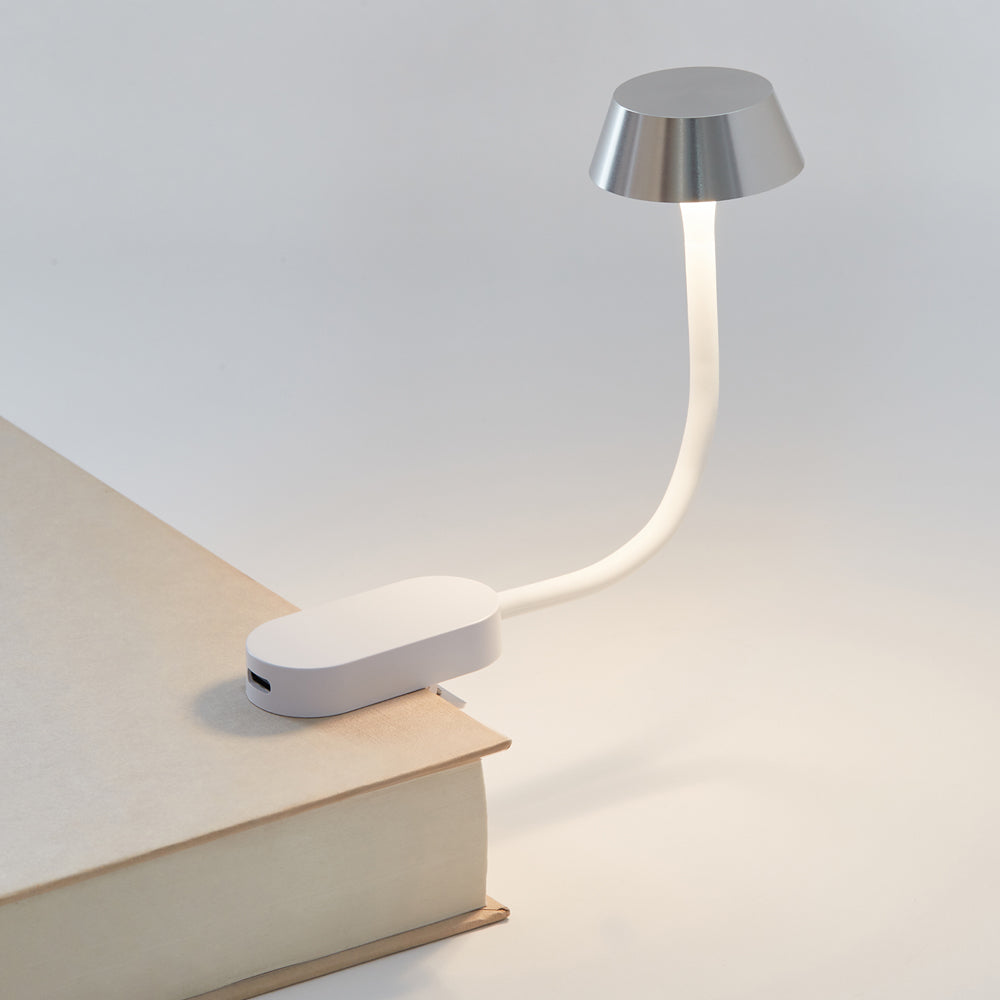 Table Lamps: Lexon Mimi Flexible LED Lamp - Alu Polished
