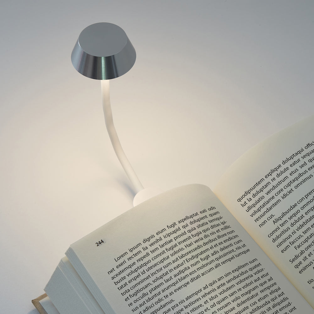 Table Lamps: Lexon Mimi Flexible LED Lamp - Alu Polished