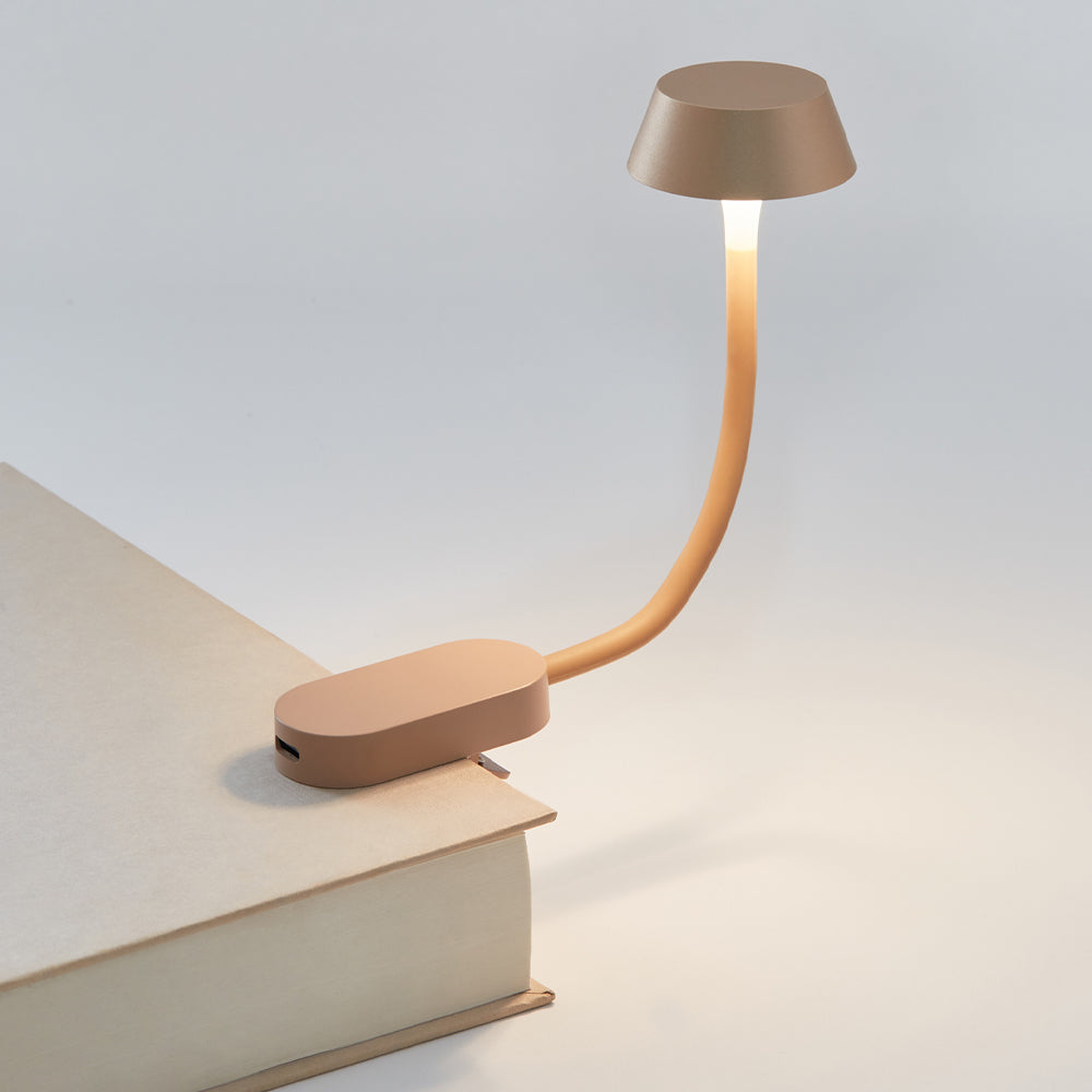 Table Lamps: Lexon Mimi Flexible LED Lamp - Gold