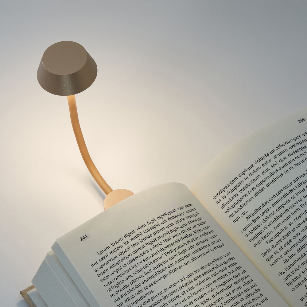Table Lamps: Lexon Mimi Flexible LED Lamp - Gold