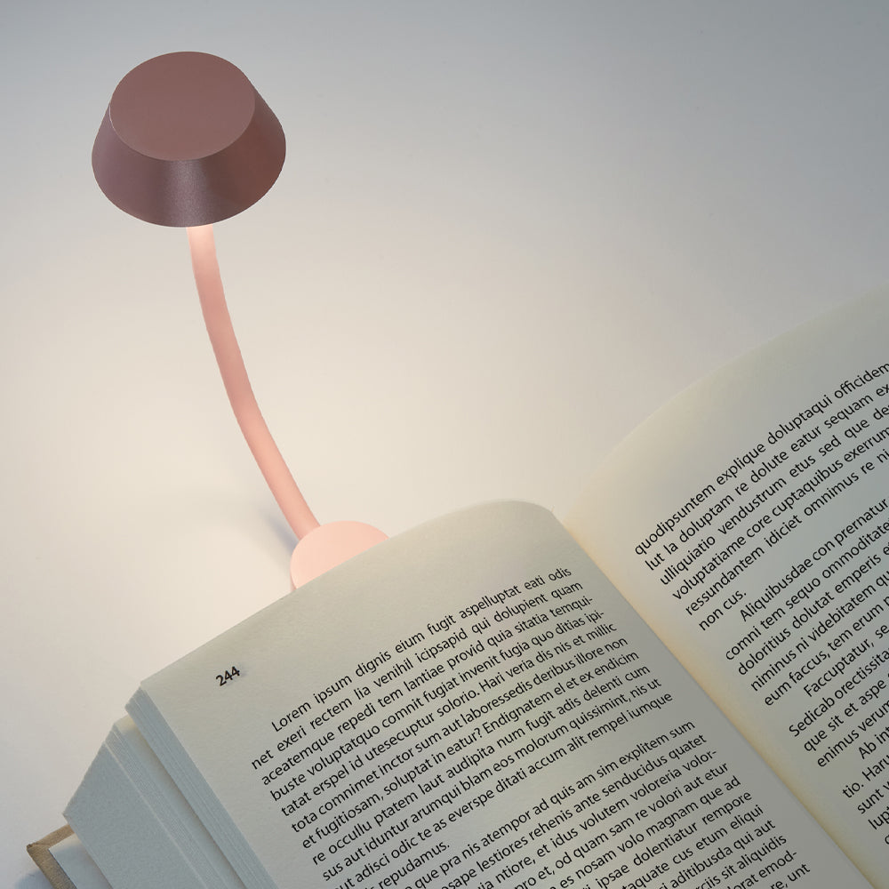 Table Lamps: Lexon Mimi Flexible LED Lamp - Pink