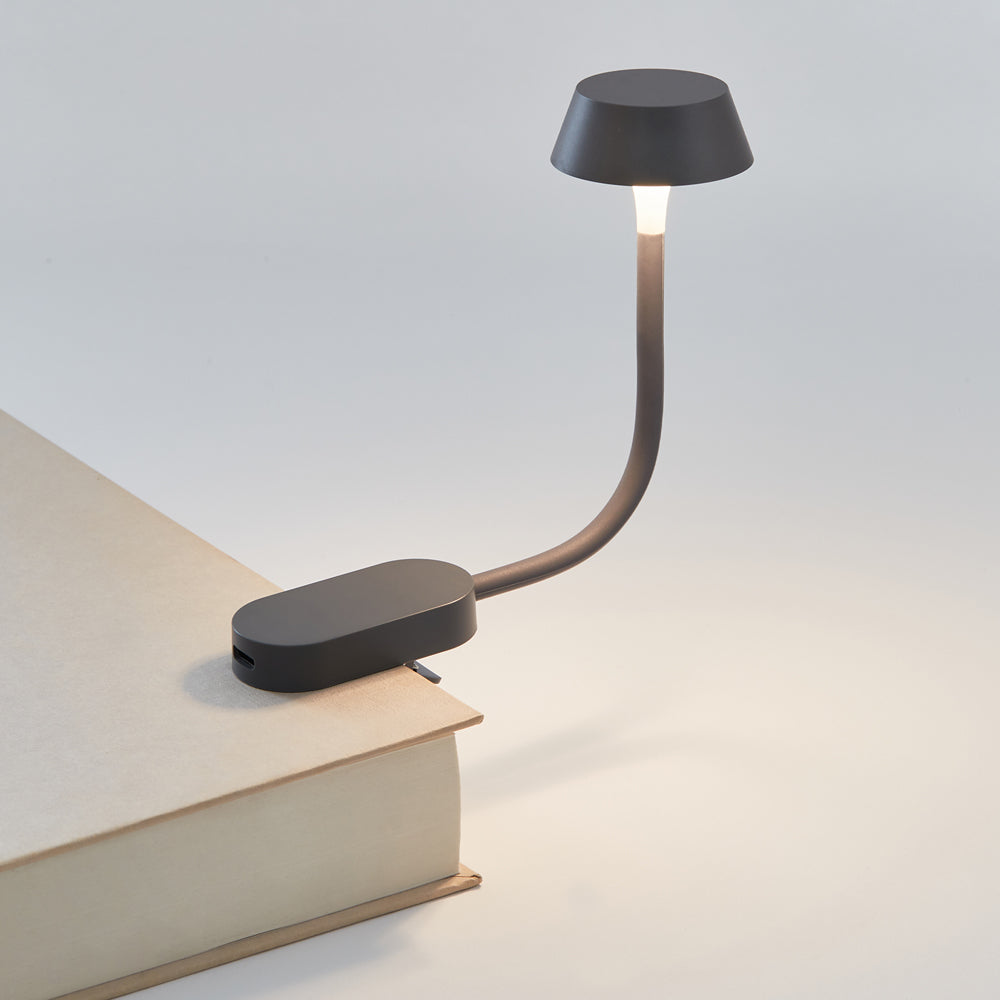 Table Lamps: Lexon Mimi Flexible LED Lamp - Gunmetal