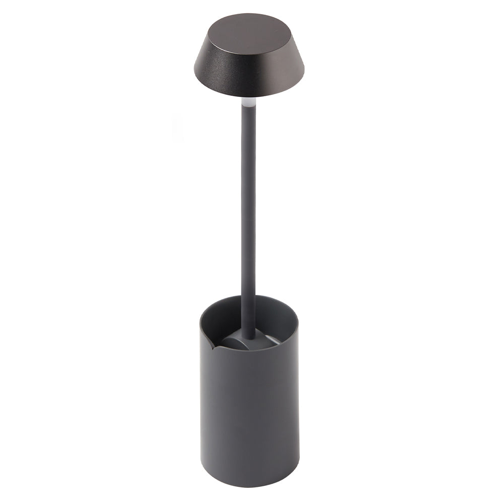 Table Lamps: Lexon Mimi Flexible LED Lamp - Gunmetal