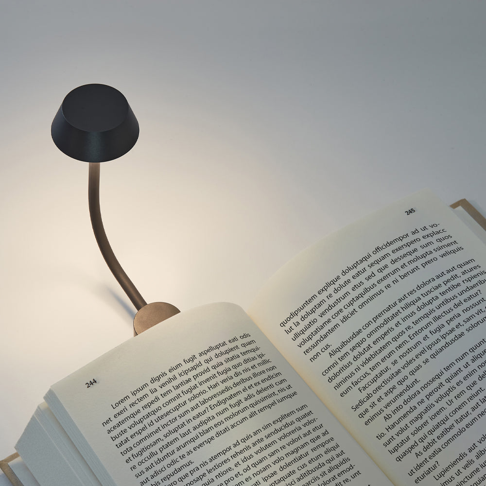 Table Lamps: Lexon Mimi Flexible LED Lamp - Gunmetal