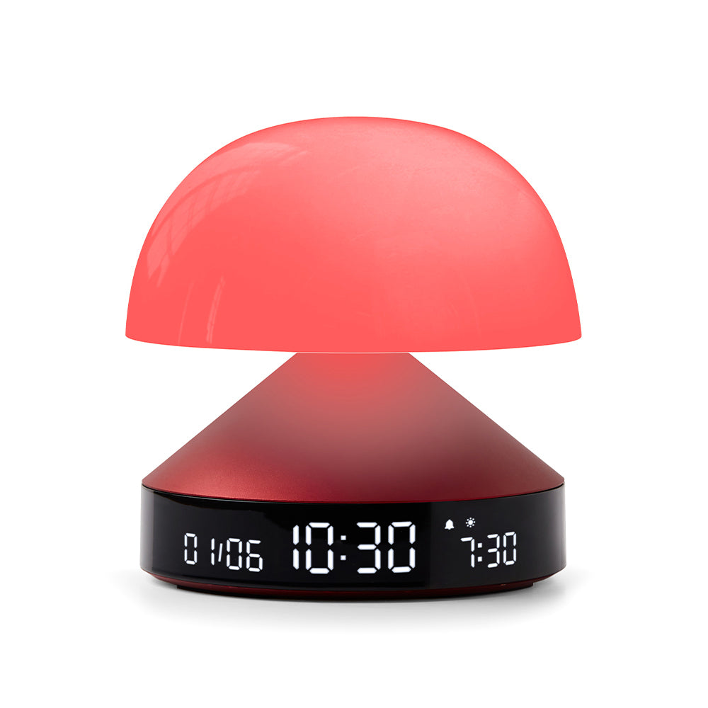 Clocks: Lexon Mina Sunrise Sunrise Alarm Clock - Red