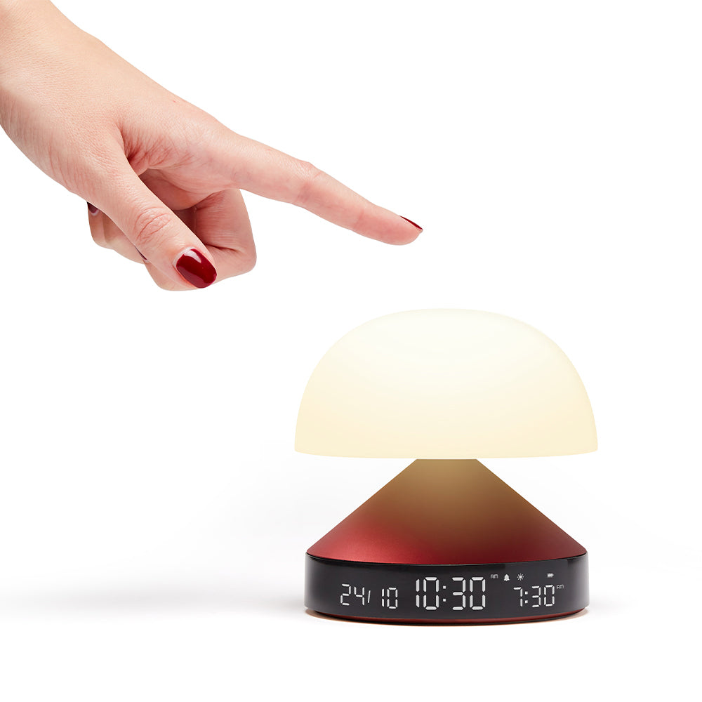 Clocks: Lexon Mina Sunrise Sunrise Alarm Clock - Red
