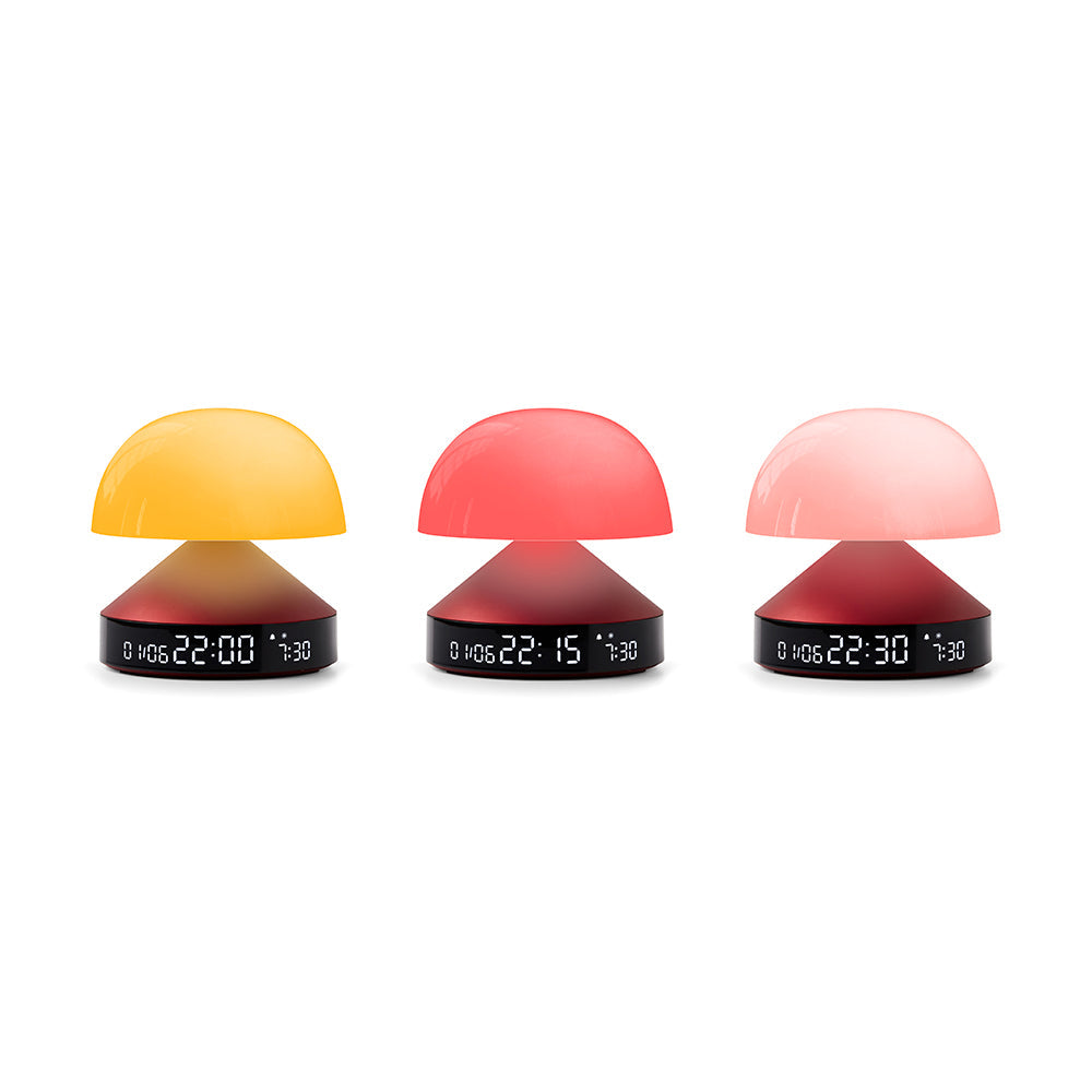 Clocks: Lexon Mina Sunrise Sunrise Alarm Clock - Red