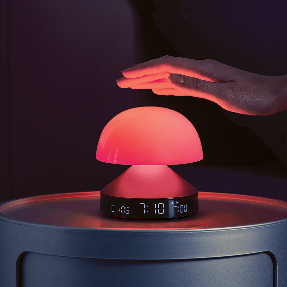Clocks: Lexon Mina Sunrise Sunrise Alarm Clock - Red