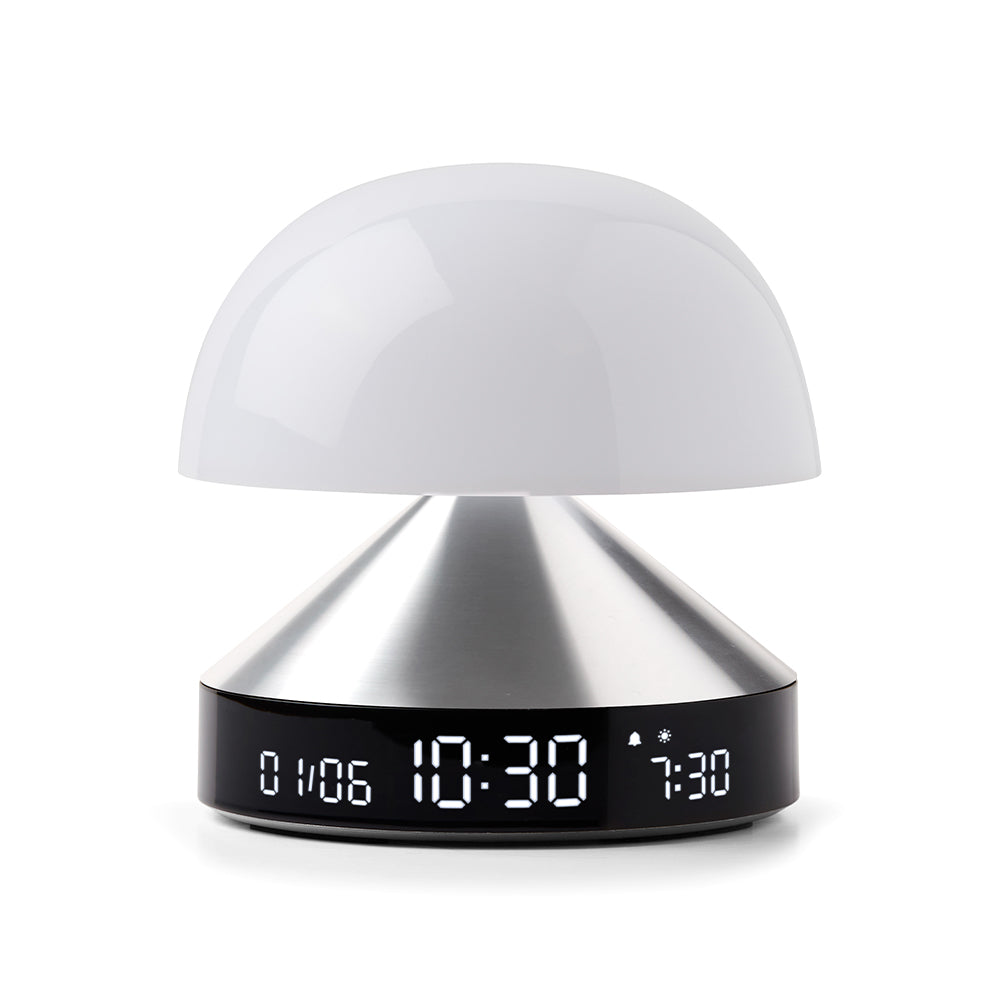 Clocks: Lexon Mina Sunrise Sunrise Alarm Clock - Alu Polish