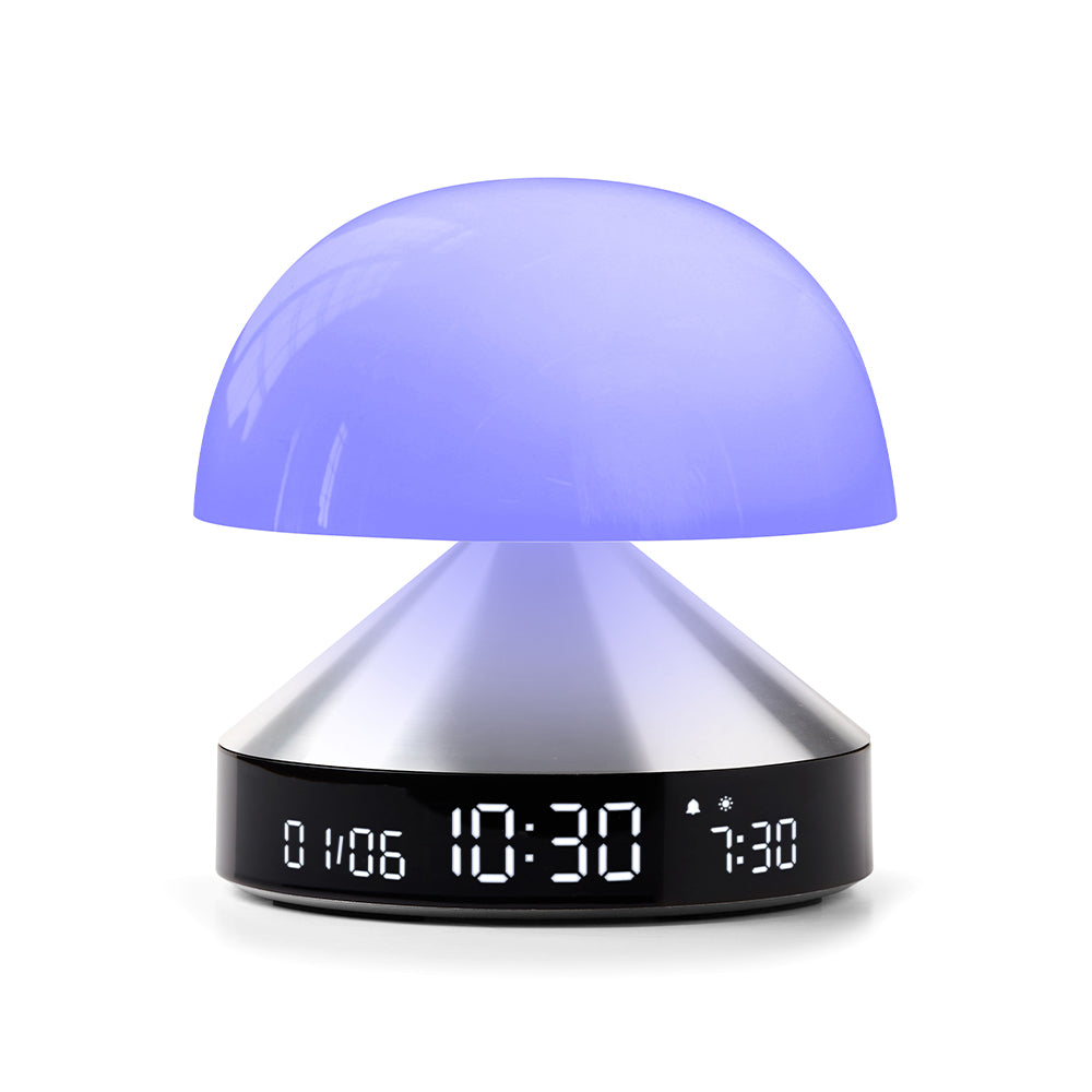 Clocks: Lexon Mina Sunrise Sunrise Alarm Clock - Alu Polish