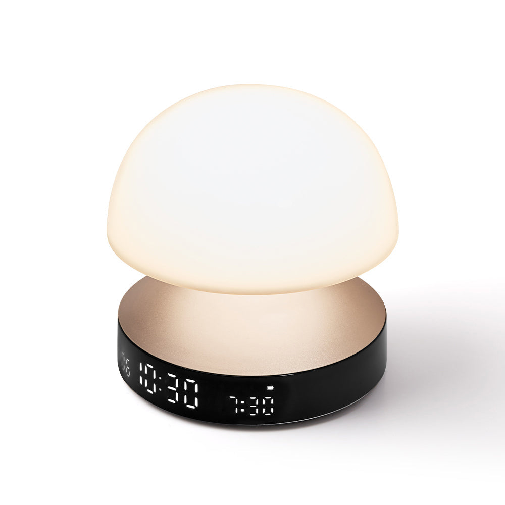 Clocks: Lexon Mina Sunrise Sunrise Alarm Clock - Gold