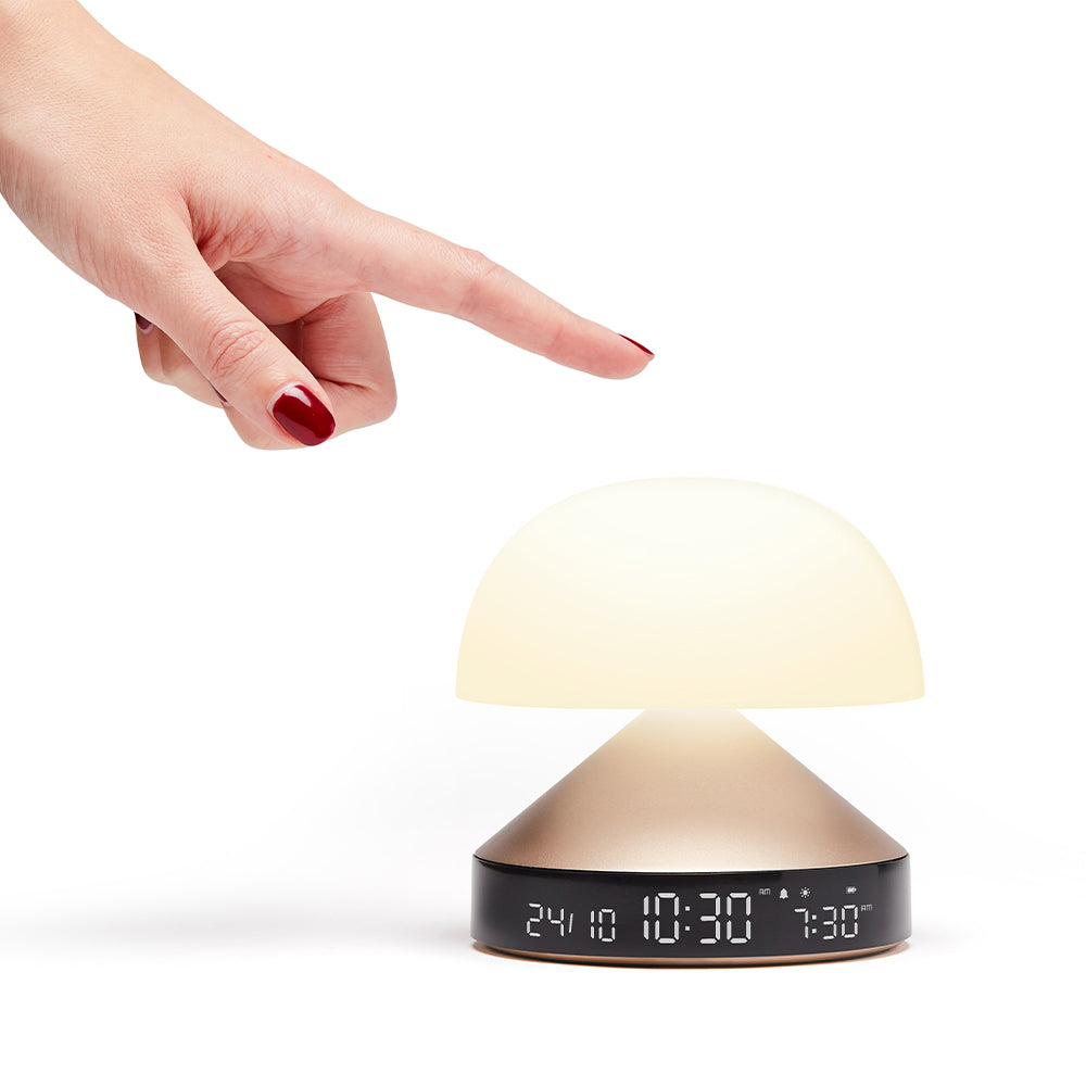 Clocks: Lexon Mina Sunrise Sunrise Alarm Clock - Gold