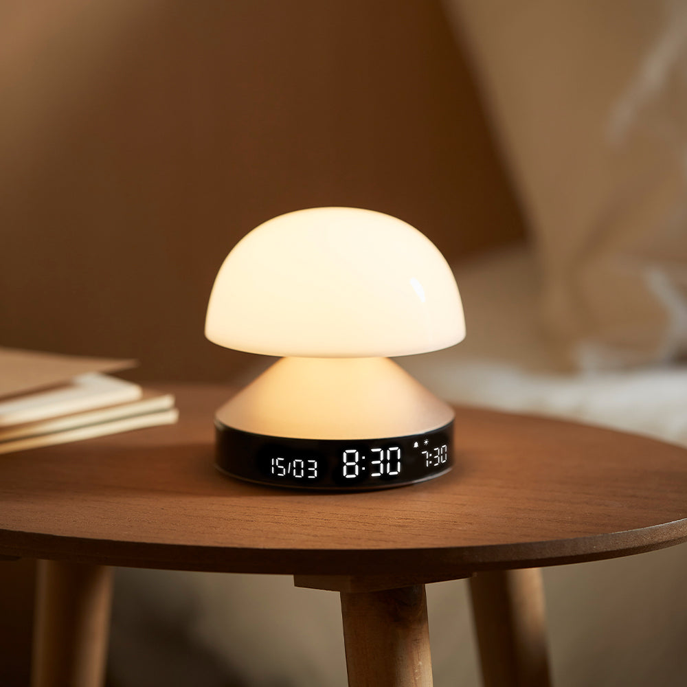 Clocks: Lexon Mina Sunrise Sunrise Alarm Clock - Gold