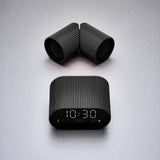 Clocks: Lexon Ray Clock Lcd Alarm Clock With Temperature / Humidity Display - Black