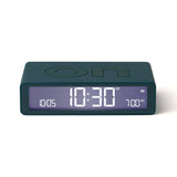 Clocks: Lexon Flip Classic Reversible Alarm Clock - Blue