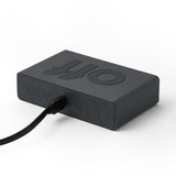 Clocks: Lexon Flip Classic Reversible Alarm Clock - Grey