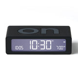 Clocks: Lexon Flip Mini Reversible Alarm Clock - Black