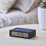 Clocks: Lexon Flip Mini Reversible Alarm Clock - Black