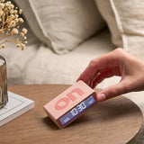 Clocks: Lexon Flip Mini Reversible Alarm Clock - Pink