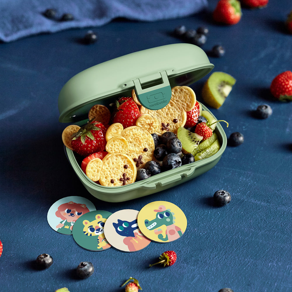 Monbento Mb Gram Kids Snack Box - Green Forest